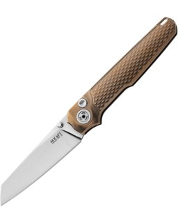 Miura M390 steel Button Lock Integral Titanium Bronze