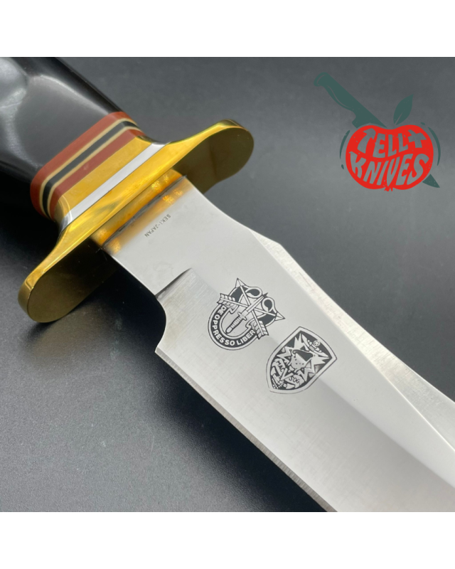 Vintage Al Mar MACV SOG Model 4008 Fighting Knife SF Black Micarta