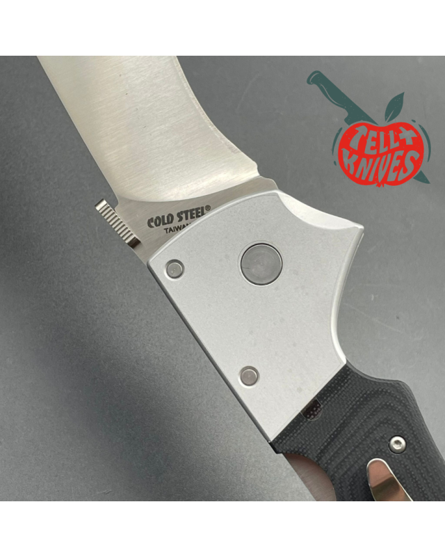 RAJAH I Black Micarta beadblasted aluminium bolsters - Couteau de coll