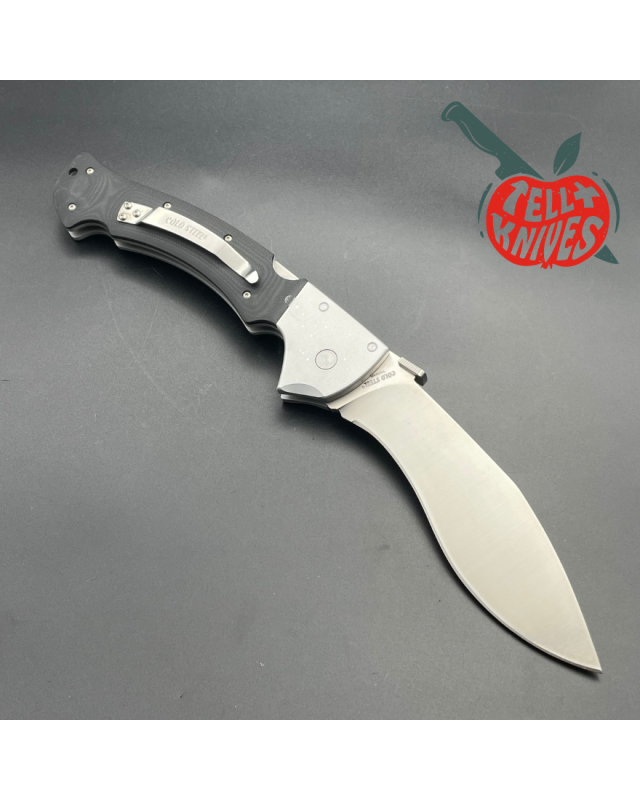 RAJAH I Black Micarta beadblasted aluminium bolsters - Couteau de coll