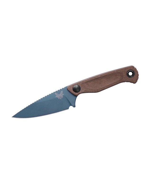 Dacian MagnaCut Steel fixed blade 203BT-01 brown canvas micarta Blue C Dacian MagnaCut Steel fixed blade 203BT-01 brown canvas micarta Blue C