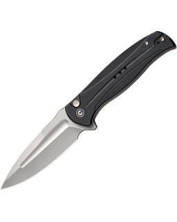 Incindie Button Lock 14C28N Sandvik stainless steel SW Black G10