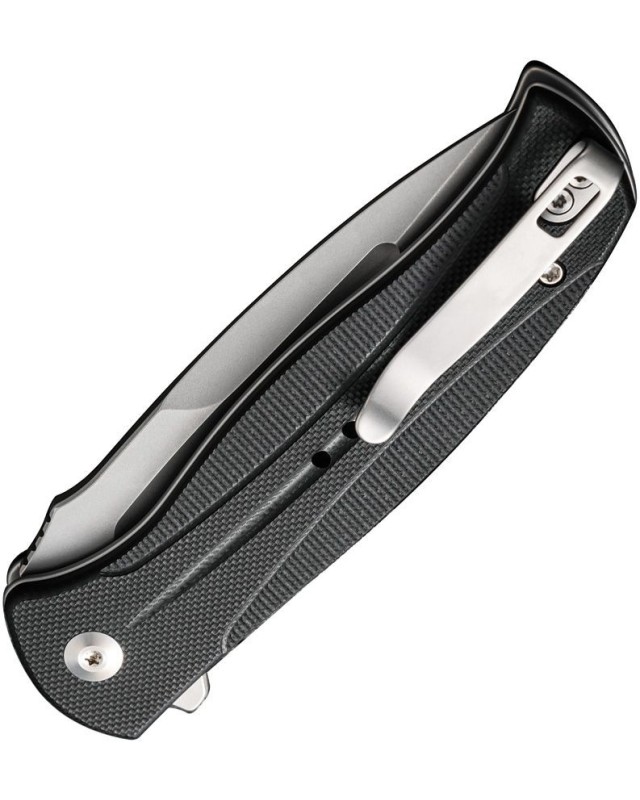 Incindie Button Lock 14C28N Sandvik stainless steel SW Black G10 Incindie Button Lock 14C28N Sandvik stainless steel SW Black G10