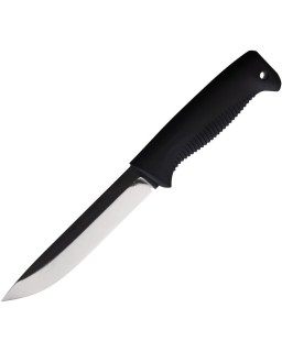 M95 Ranger Puukko Black 80CrV2 steel Black TPE handle Black composite sheath