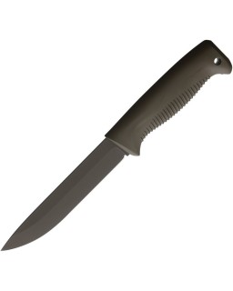 M95 Ranger Puukko OD Green Cerakote 80CrV2 steel OD Green TPE handle OD Green composite sheath