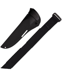 M07 Ranger Puukko Black 80CrV2 steel Black TPE handle Black composite sheath