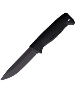 M07 Ranger Puukko Black Cerakote 80CrV2 steel Black TPE handle Black c