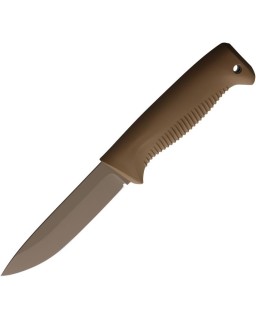 M07 Ranger Puukko Coyote Cerakote 80CrV2 steel Coyote TPE handle Coyot