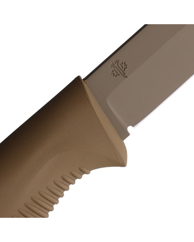 M07 Ranger Puukko Coyote Cerakote 80CrV2 steel Coyote TPE handle Coyot