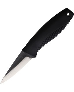 M23 Ranger Cub Black 80CrV2 steel Black handle Black Kydex sheath Neck