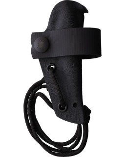 M23 Ranger Cub Black 80CrV2 steel Black handle Black Kydex sheath Neck