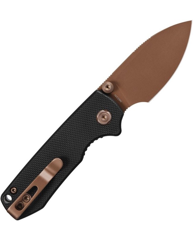 Raccoon Cub 14C28N steel Copper Dude finish Linerlock Black G10 Raccoon Cub 14C28N steel Copper Dude finish Linerlock Black G10