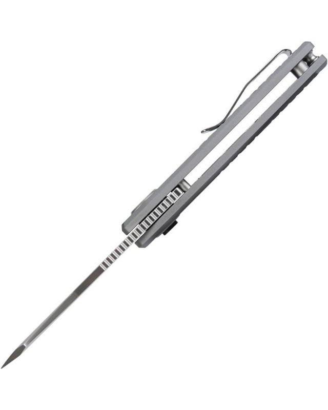 Ankylo - ELMAX steel - Vanchor Lock - Sculpted Gray Aluminium handle Ankylo - ELMAX steel - Vanchor Lock - Sculpted Gray Aluminium handle