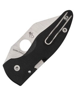 Microjimbo Compression Lock Black G10 S30V satin blade Michael Janich Design