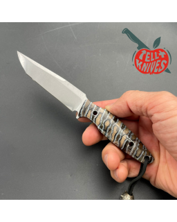 City Knife Tanto 440C steel fossilized Mammoth tooth