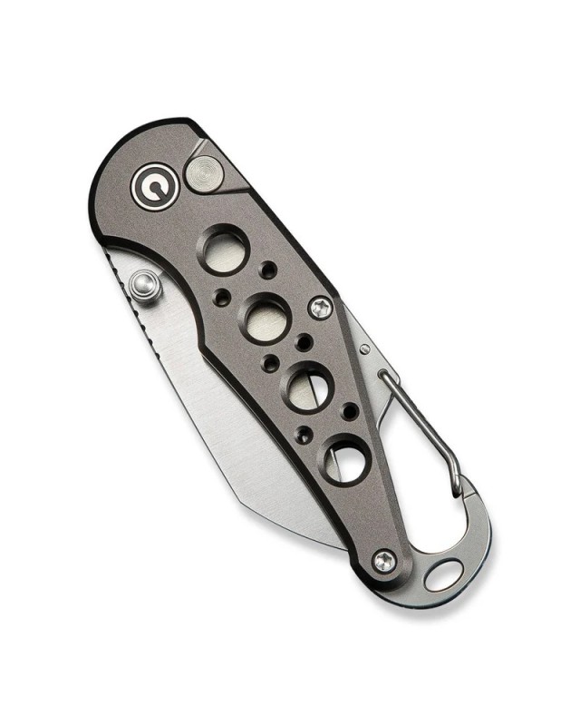 Pragma Button Lock Knife Gray Aluminum Handle Satin Finished Nitro-V steel Pragma Button Lock Knife Gray Aluminum Handle Satin Finished Nitro-V steel