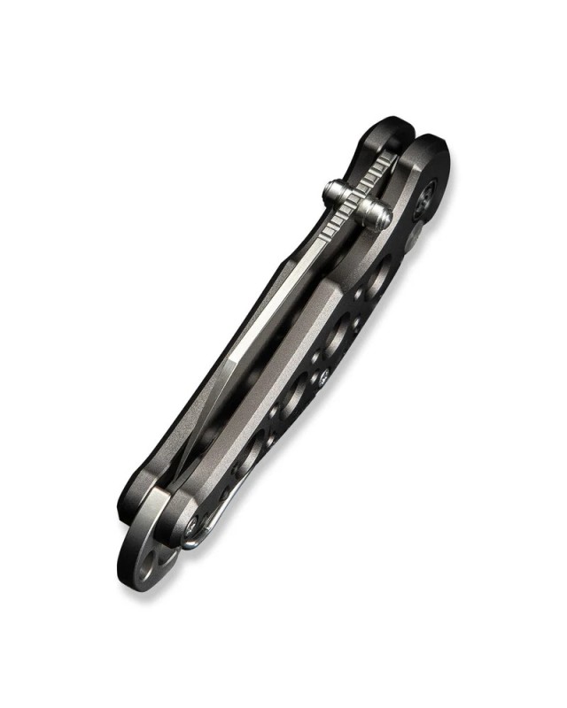 Pragma Button Lock Knife Gray Aluminum Handle Satin Finished Nitro-V steel Pragma Button Lock Knife Gray Aluminum Handle Satin Finished Nitro-V steel