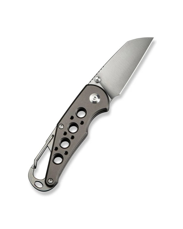 Pragma Button Lock Knife Gray Aluminum Handle Satin Finished Nitro-V steel Pragma Button Lock Knife Gray Aluminum Handle Satin Finished Nitro-V steel