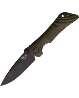 Spider Monkey Magna Cut Steel OD Green G10 handle