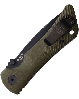 Spider Monkey Magna Cut Steel OD Green G10 handle
