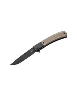 Modern Gentleman Nitro-V steel micarta handle flipper