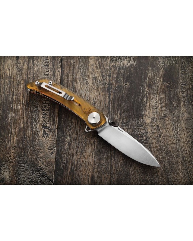 WIN+ Linerlock Yellow PEI Ultem Folding 14C28N Sandvik steel