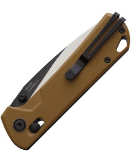 168L Ambi Lock D2 steel two-tone finish Flat Dark Earth G10 handle