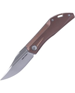 Ventus Slip Joint N690 steel Bronze Titanium handle