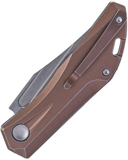 Ventus Slip Joint N690 steel Bronze Titanium handle