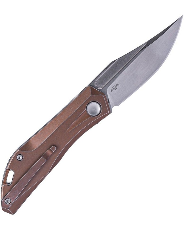 Ventus Slip Joint N690 steel Bronze Titanium handle