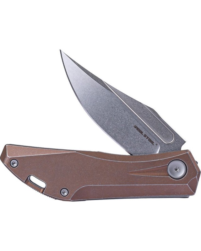 Ventus Slip Joint N690 steel Bronze Titanium handle