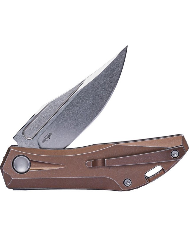 Ventus Slip Joint N690 steel Bronze Titanium handle