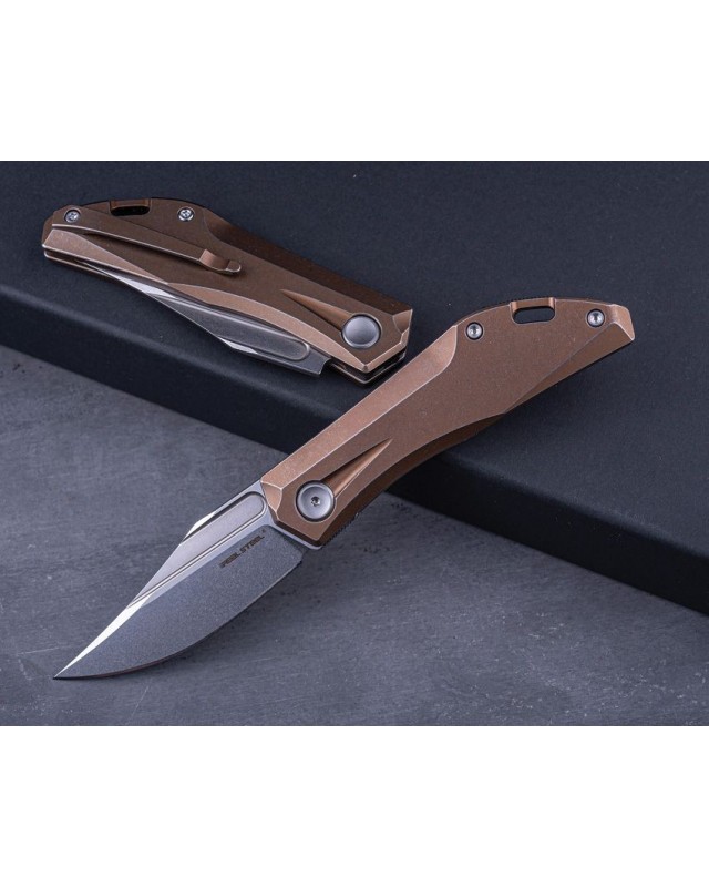 Ventus Slip Joint N690 steel Bronze Titanium handle