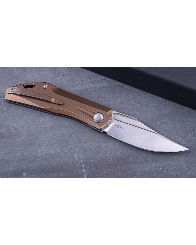 Ventus Slip Joint N690 steel Bronze Titanium handle