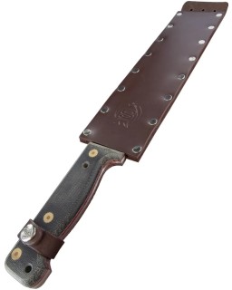 Golok British Army Pattern 8670 High Carbon Tool Steel Micarta handle leather sheath