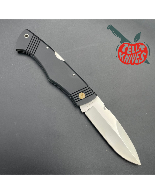 Passport SERE folder AUS-8 steel aluminium handle leather sheath and original box Passport SERE folder AUS-8 steel aluminium handle leather sheath and original box