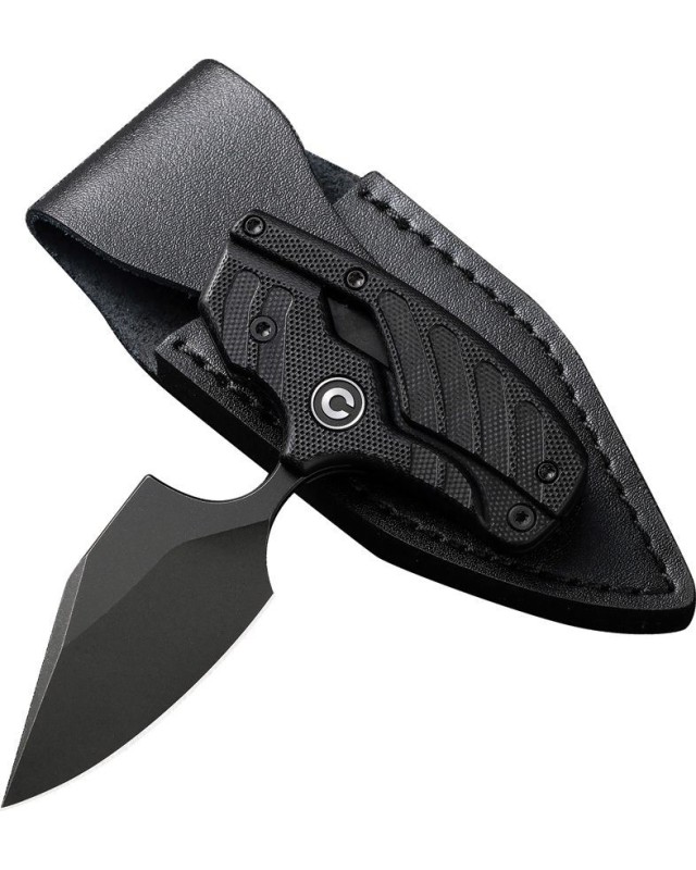 Typhoeus Push Dagger Adjustable Fixed Blade Black G10 handle 14C28N steel blackwash finish - Swiss Legal Typhoeus Push Dagger Adjustable Fixed Blade Black G10 handle 14C28N steel blackwash finish - Swiss Legal