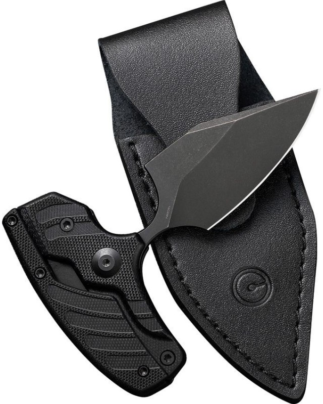 Typhoeus Push Dagger Adjustable Fixed Blade Black G10 handle 14C28N steel blackwash finish - Swiss Legal Typhoeus Push Dagger Adjustable Fixed Blade Black G10 handle 14C28N steel blackwash finish - Swiss Legal