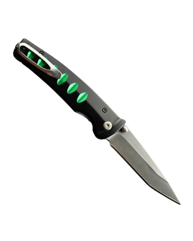 MC44C - Katana folding knife SAN MAI VG10 steel black green anodized aluminium MC44C - Katana folding knife SAN MAI VG10 steel black green anodized aluminium