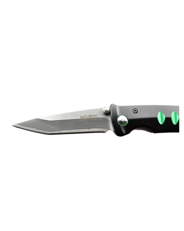 MC44C - Katana folding knife SAN MAI VG10 steel black green anodized aluminium MC44C - Katana folding knife SAN MAI VG10 steel black green anodized aluminium