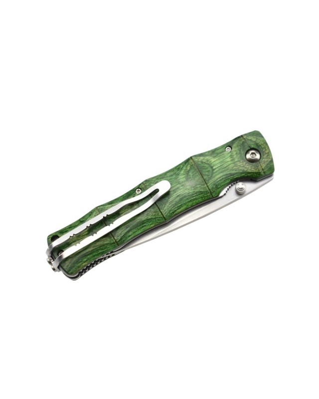 MC203G - SAN MAI SPG2 Powder Steel Green Pakka Wood handle Bamboo style MC203G - SAN MAI SPG2 Powder Steel Green Pakka Wood handle Bamboo style