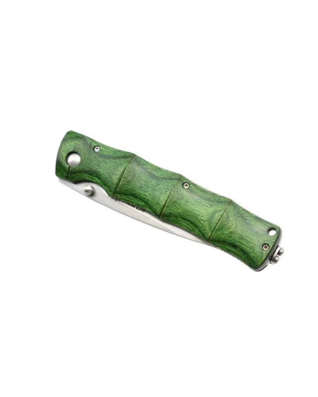 MC203G - SAN MAI SPG2 Powder Steel Green Pakka Wood handle Bamboo style MC203G - SAN MAI SPG2 Powder Steel Green Pakka Wood handle Bamboo style