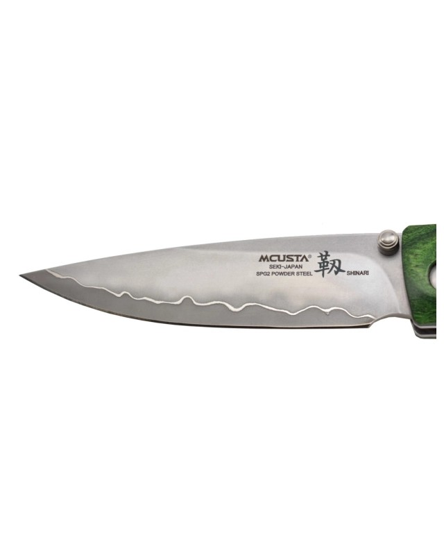 MC203G - SAN MAI SPG2 Powder Steel Green Pakka Wood handle Bamboo style MC203G - SAN MAI SPG2 Powder Steel Green Pakka Wood handle Bamboo style