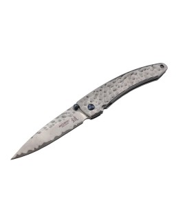 MC114D - Tsuchime Damascus blade 67 layers 420J2 steel handle hammered finish