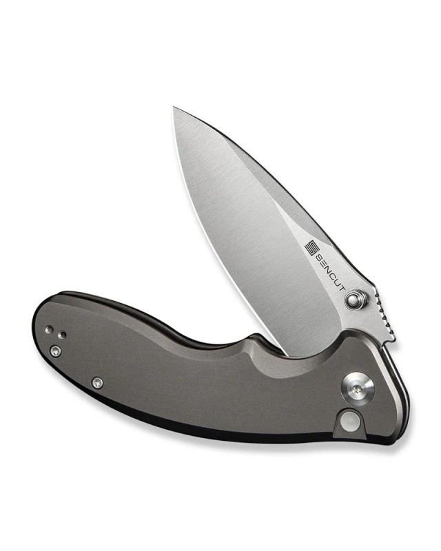 Cybrix Button Lock 9Cr18MoV steel Gray aluminium handle Cybrix Button Lock 9Cr18MoV steel Gray aluminium handle