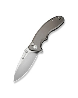 Cybrix Button Lock 9Cr18MoV steel Gray aluminium handle