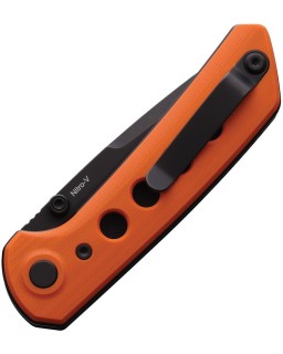 PL-XT Nitro-V Steel PVD finish Pivot Lock Orange G10