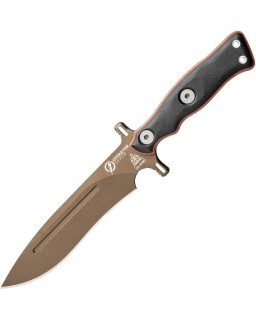Operator 7 Midnight Bronze Edition fixed blade 1075HC micarta handle kydex sheath