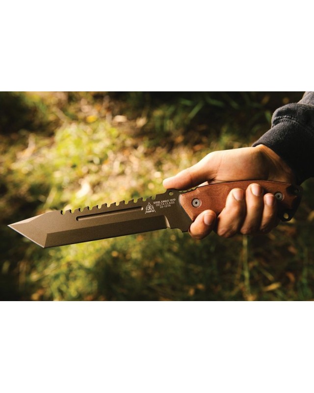 Steel Eagle Delta Class Tanto Midnight Bronze Edition fixed blade 1095HC micarta handle kydex sheath Steel Eagle Delta Class Tanto Midnight Bronze Edition fixed blade 1095HC micarta handle kydex sheath