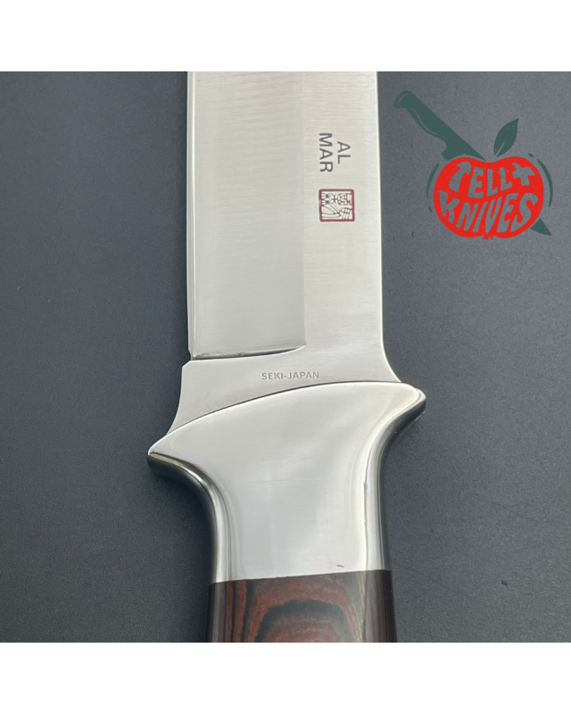 Vintage AMK SERE 3006 Fighting Knife Full tang AUS-6A steel Micarta handle leather sheath